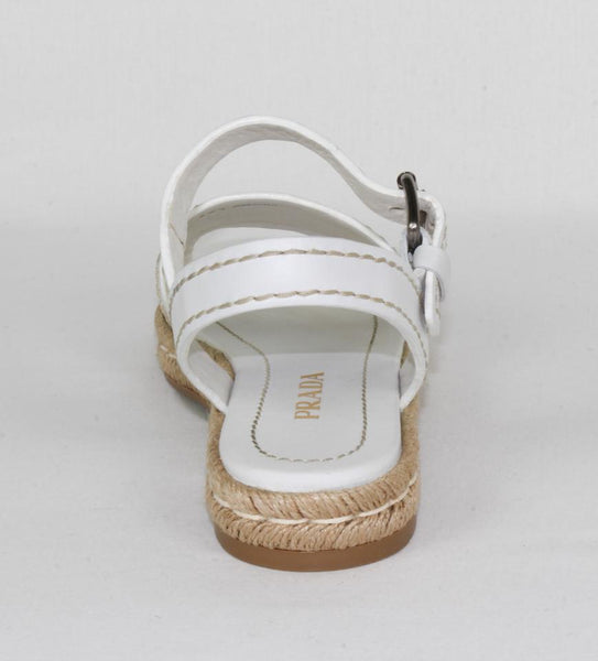NEW PRADA Women's Montana Leather Sandals, Size 38.5 / 7.5 US