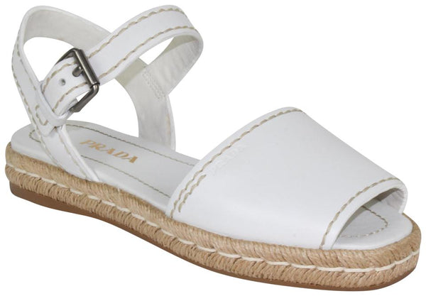 NEW PRADA Women's Montana Leather Sandals, Size 38.5 / 7.5 US