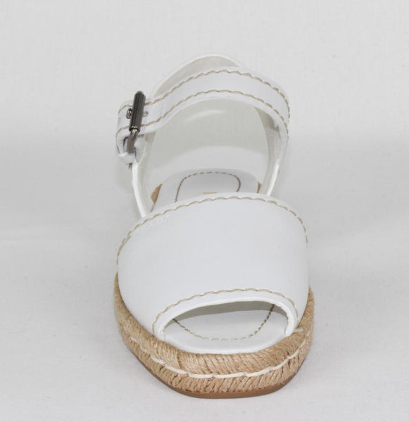 NEW PRADA Women's Montana Leather Sandals, Size 38.5 / 7.5 US