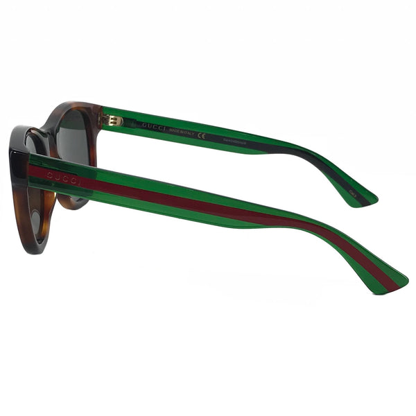 NEW GUCCI 461688 Women's Round Frame Acetate Web Sunglasses 52-21-145