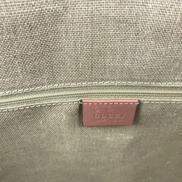 NEW/AUTHENTIC GUCCI Medium Microguccissima Soft Pink Leather Dome Bag