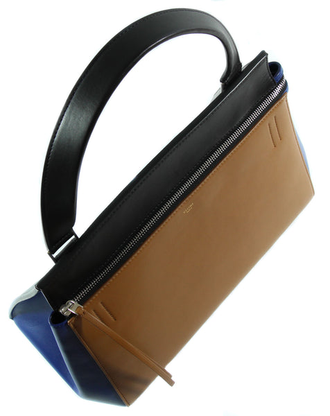 NWT CELINE Medium Edge Satchel Handbag, Multi-Color