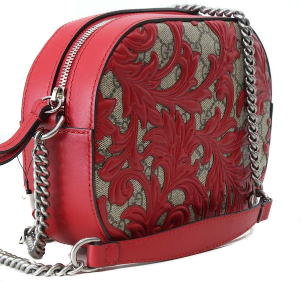NEW/AUTHENTIC GUCCI 409535 Arabesque Gg Supreme Small Crossbody Bag, Multicolor