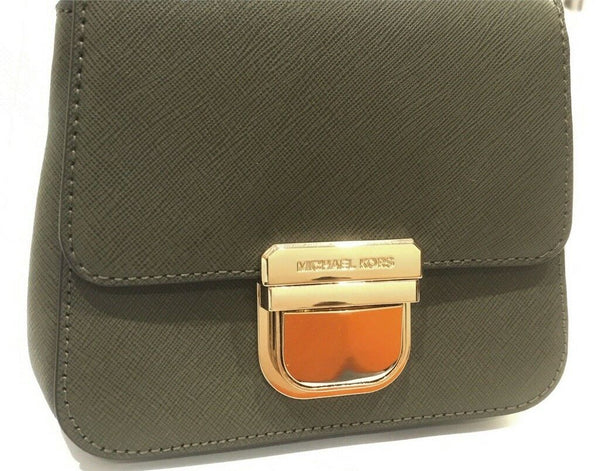 NWT MICHAEL KORS Hamilton Traveler Leather Messenger Crossbody Bag