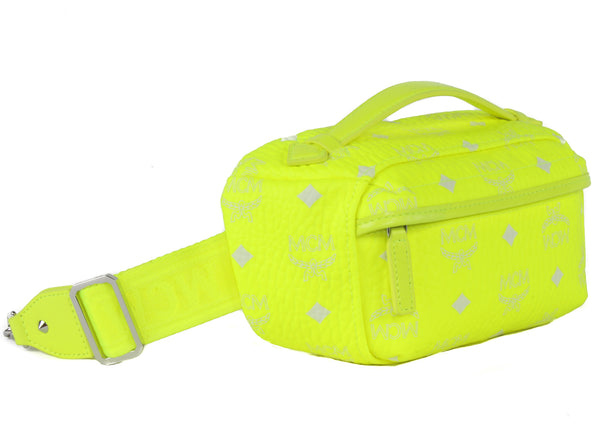 NEW MCM Visetos Small Coated Canvas Crossbody Convertible Waist Bag
