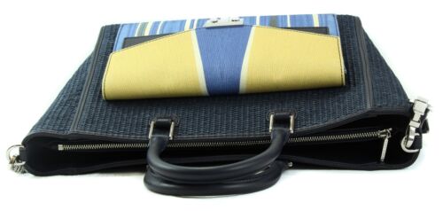 NWT TORY BURCH T-Lock Straw Tote, Multicolor