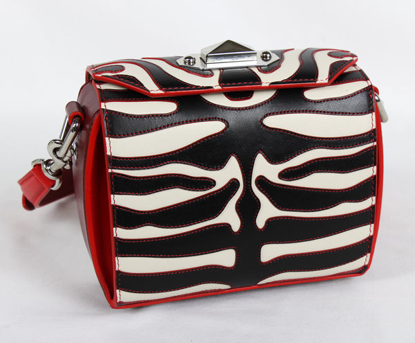 NEW ALEXANDER MCQUEEN Box 16 Nicole Leather Convertible Crossbody Bag