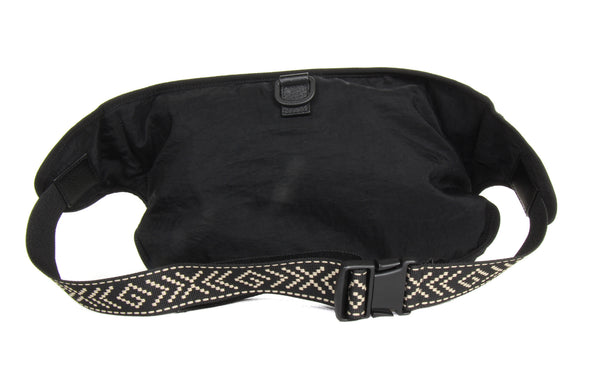 NEW GUCCI 536842 Belt Bag with Gucci 80's Patch Convertible Backpack, Black