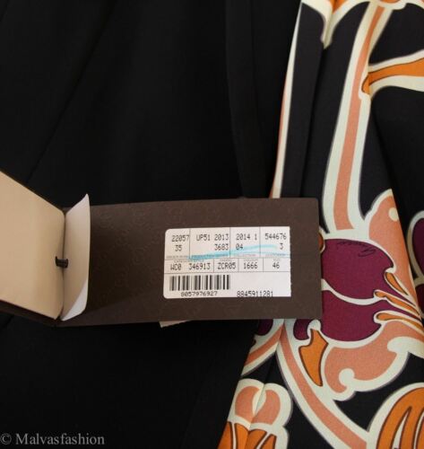 NEW/AUTHENTIC GUCCI 346913 Blazer Jacket, Black Sz 46G 10US