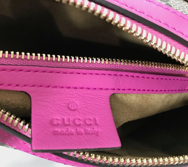 NEW/AUTHENTIC GUCCI 409529 GG Supreme Small Top Handle Handbag, Multicolor