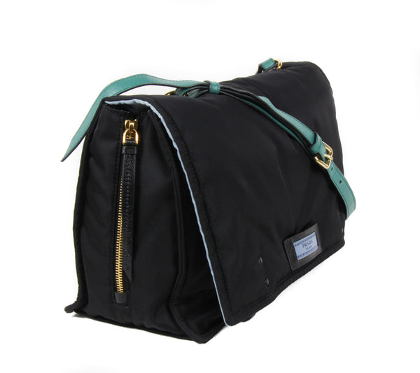 NEW PRADA Pattina Nylon Messenger Bag, Multicolor