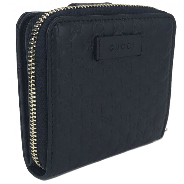 NEW/AUTHENTIC GUCCI 449395 Microguccissima Midnight Wallet, Blue