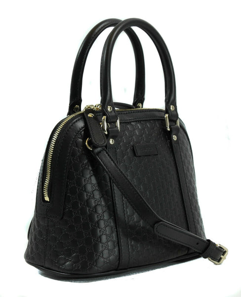 NEW/AUTHENTIC GUCCI 449654 GG Microguccissima Mini Dome Leather Crossbody Bag
