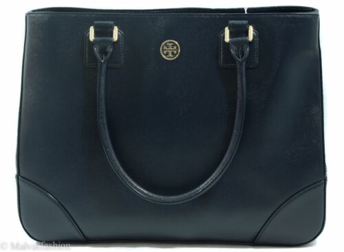NWT Tory Burch Robinson East/West Tote Handbag Bag, Blue