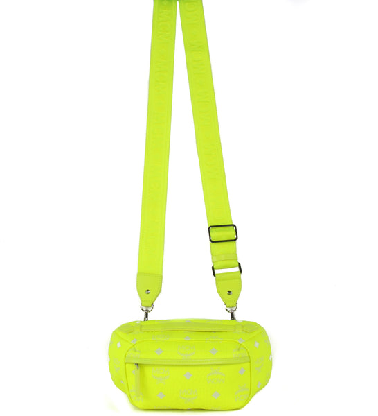 NEW MCM Visetos Small Coated Canvas Crossbody Convertible Waist Bag