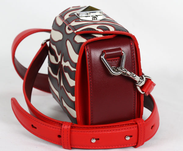 NEW ALEXANDER MCQUEEN Box 16 Nicole Leather Convertible Crossbody Bag