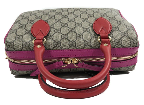 NEW/AUTHENTIC GUCCI 409529 GG Supreme Small Top Handle Handbag, Multicolor