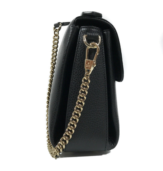 NEW/AUTHENTIC GUCCI 510302 Interlocking G Leather/Chain Borsa Crossbody Bag