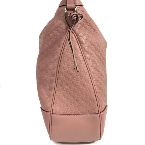 NEW/AUTHENTIC GUCCI Microguccissima Leather Hobo Shoulder Bag
