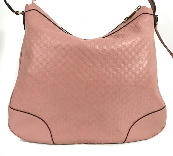 NEW/AUTHENTIC GUCCI Microguccissima Leather Hobo Shoulder Bag