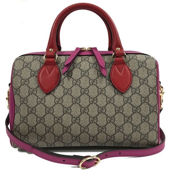 NEW/AUTHENTIC GUCCI 409529 GG Supreme Small Top Handle Handbag, Multicolor
