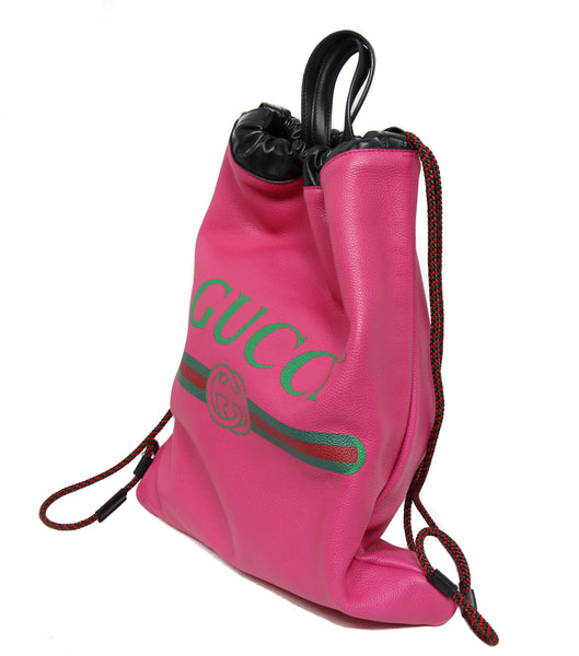 NEW GUCCI 516639 Leather Backpack, Pink
