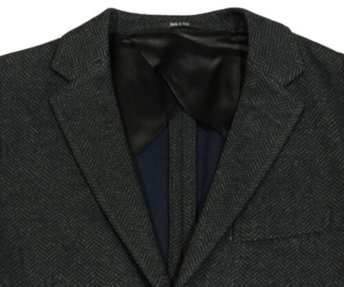 NEW/AUTH $1760 GUCCI 353002 Men's Cotton/Wool Blend Jacket, Black/Gray 48G/38US