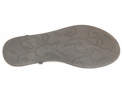 NWT VIA SPIGA Aislin2 Womens Black Leather Sandals Shoe, Size 5.5M