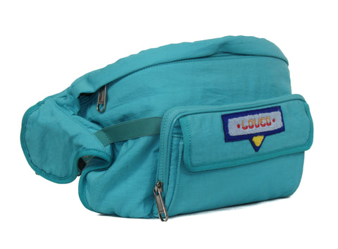NEW GUCCI 536842 Belt Bag with Gucci 80's Patch Convertible Belt Bag Backpack