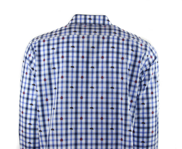 NWT ROBERT GRAHAM Men's Classic Fit Catskills Cotton Shirt, Sz L