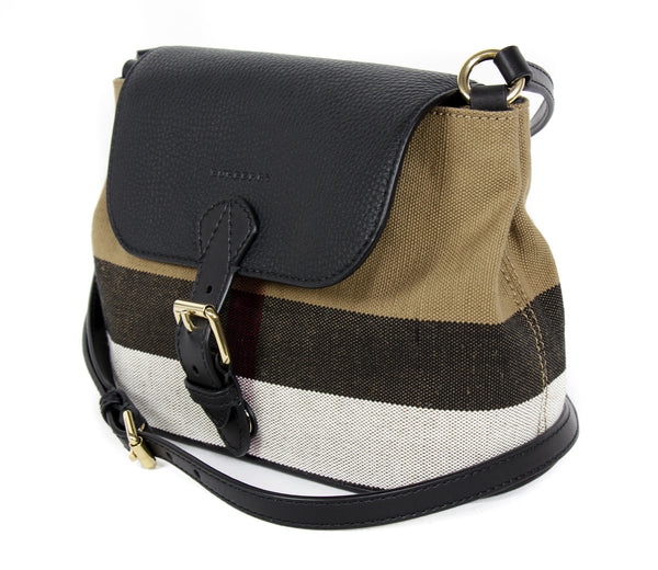 NEW BURBERRY Brit Grainy Canvas Check Small Gowan Crossbody Bag