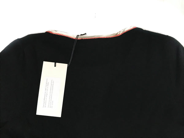 NEW GUCCI 501401 Women's Crewneck Cashmere Ribbon Sweater Top, Sz S