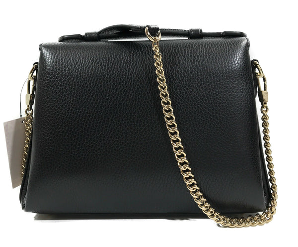 NEW/AUTHENTIC GUCCI 510302 Interlocking G Leather/Chain Borsa Crossbody Bag