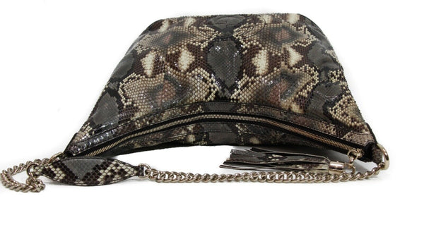 NEW/AUTH GUCCI 308981 Soho Python Shoulder Bag, Multicolor