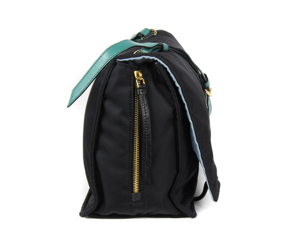 NEW PRADA Pattina Nylon Messenger Bag, Multicolor
