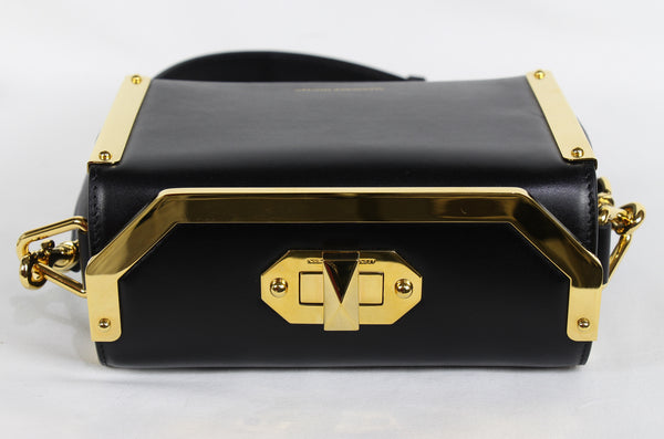 NEW ALEXANDER MCQUEEN Box 19 Convertible Seta Lux Leather Crossbody Bag