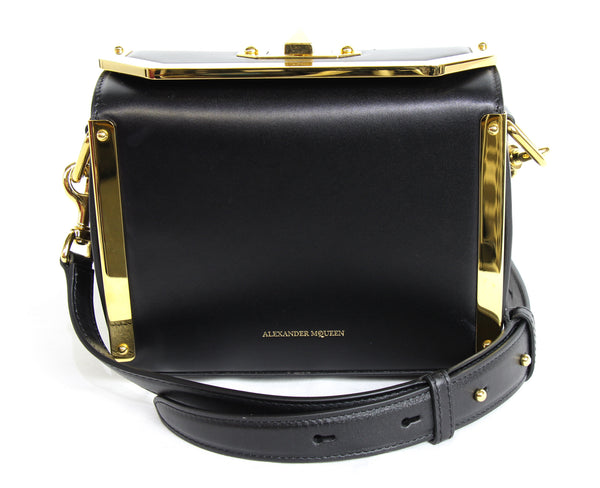 NEW ALEXANDER MCQUEEN Box 19 Convertible Seta Lux Leather Crossbody Bag
