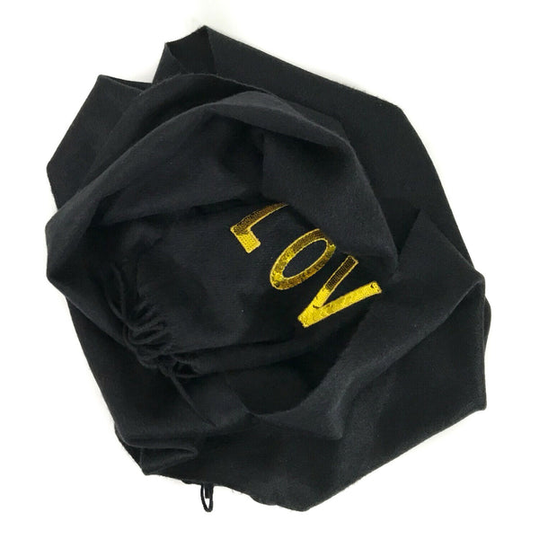 NEW/AUTHENTIC GUCCI Sequin Loved Silk Cashmere Blend Scarf, Black/Yellow