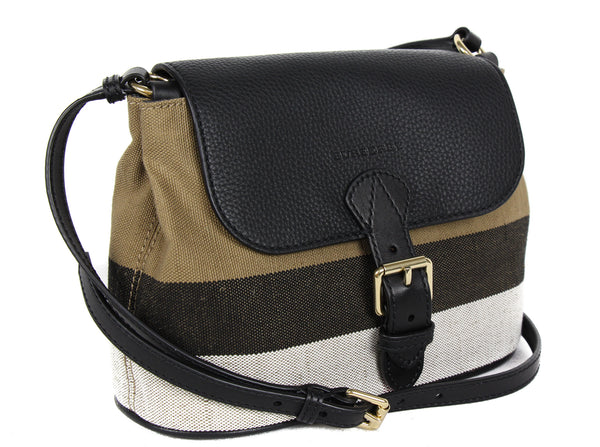 NEW BURBERRY Brit Grainy Canvas Check Small Gowan Crossbody Bag