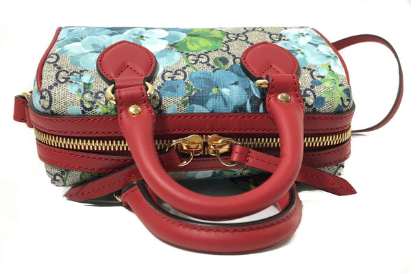 NEW/AUTHENTIC GUCCI GG Supreme Mini Blooms Crossbody Bag