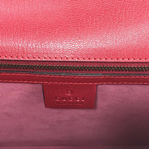 NEW/AUTHENTIC GUCCI 466417 Future Bow Feline Head Leather Bag, Multi