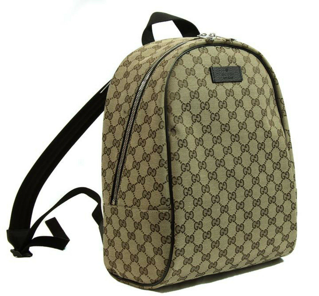 GUCCI GG Monogram Canvas Travel Backpack Bag Beige 449906