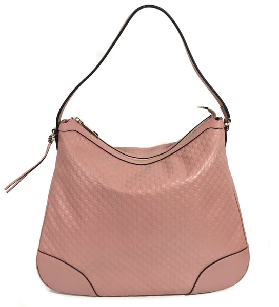 NEW/AUTHENTIC GUCCI Microguccissima Leather Hobo Shoulder Bag
