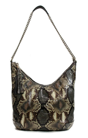 NEW/AUTH GUCCI 308981 Soho Python Shoulder Bag, Multicolor