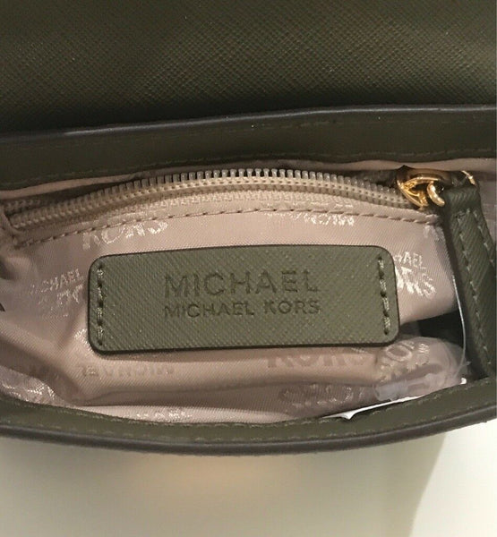 NWT MICHAEL KORS Hamilton Traveler Leather Messenger Crossbody Bag