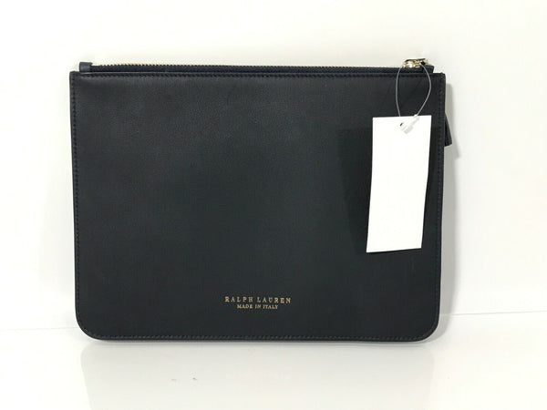 $495 NEW Ralph Lauren February Large Zip Pouch, Multicolor