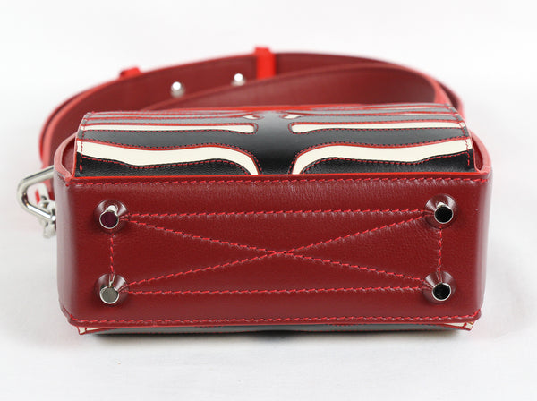 NEW ALEXANDER MCQUEEN Box 16 Nicole Leather Convertible Crossbody Bag