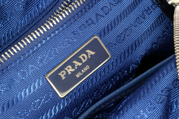 NEW PRADA Zaino Quilted Nylon Backpack Bag, Blue