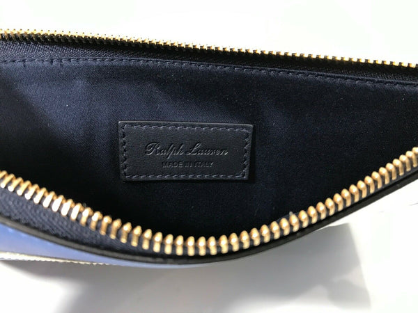 $495 NEW Ralph Lauren February Large Zip Pouch, Multicolor