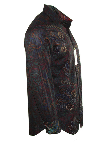 NWT ROBERT GRAHAM Men's Classic Fit Carlyle Cotton Shirt, Sz M